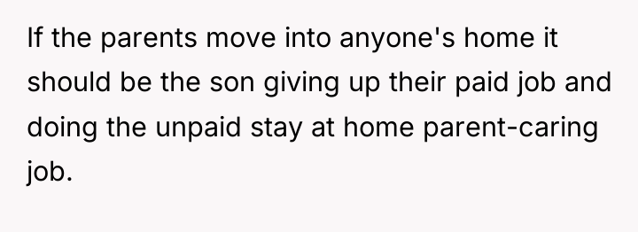 If the parents move into anyone's home it should be...