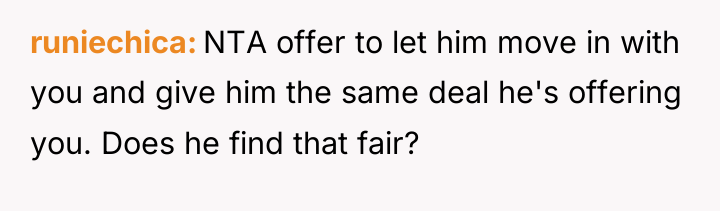 runiechica NTA offer to let him move in with you...