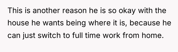 This is another reason he is so okay with the...