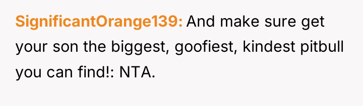 SignificantOrange139 And make sure get your son the biggest, goofiest,...