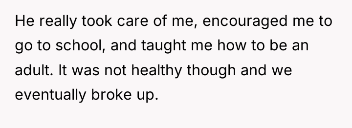 He really took care of me, encouraged me to go...
