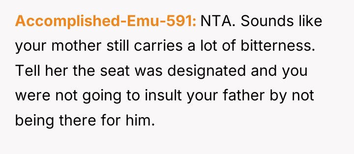 Accomplished-Emu-591 NTA. Sounds like your mother still carries a lot...
