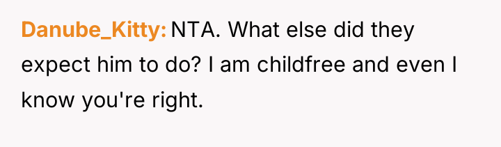Danube_Kitty NTA. What else did they expect him to do?...