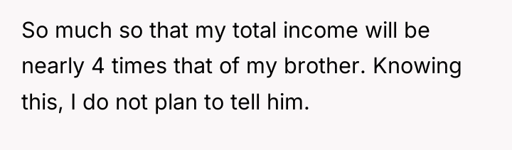 So much so that my total income will be nearly...