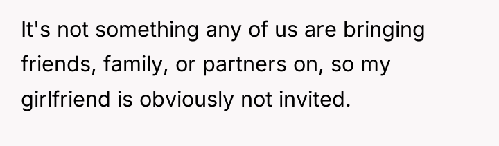 It's not something any of us are bringing friends, family,...