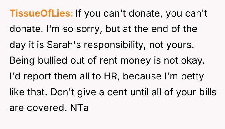 TissueOfLies If you can't donate, you can't donate. I'm so...