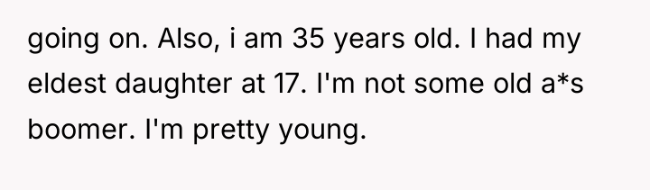 going on. Also, i am 35 years old. I had...