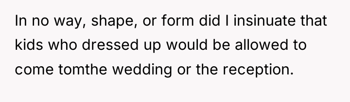 In no way, shape, or form did I insinuate that...