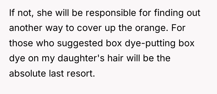 If not, she will be responsible for finding out another...