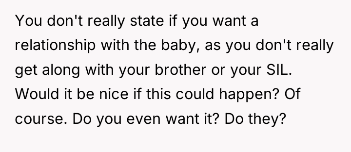 You don't really state if you want a relationship with...