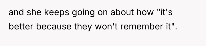 and she keeps going on about how "it's better because...