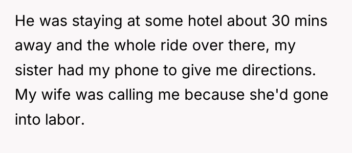 He was staying at some hotel about 30 mins away...