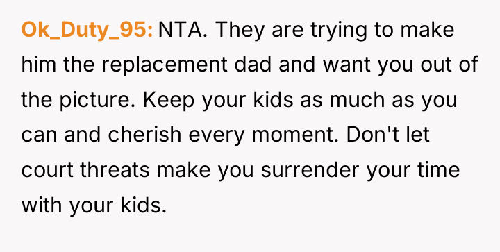 Ok_Duty_95 NTA. They are trying to make him the replacement...