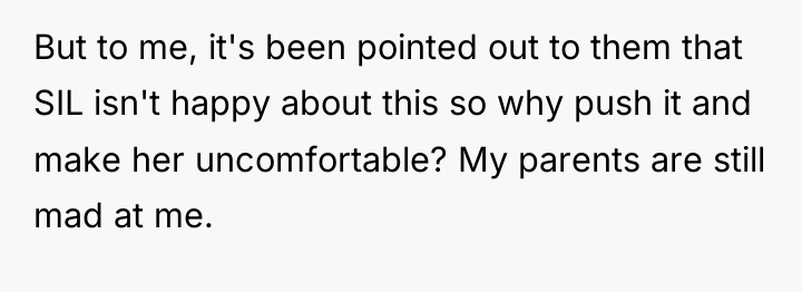 But to me, it's been pointed out to them that...