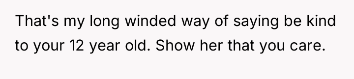 That's my long winded way of saying be kind to...
