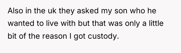 Also in the uk they asked my son who he...
