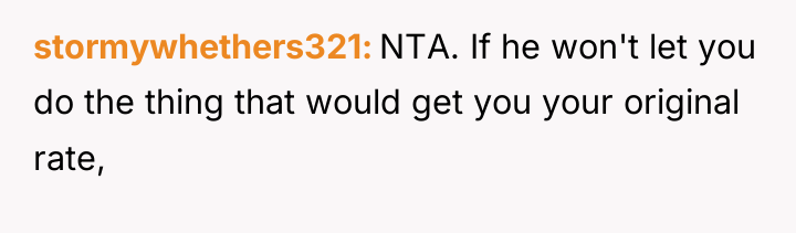 stormywhethers321 NTA. If he won't let you do the thing...
