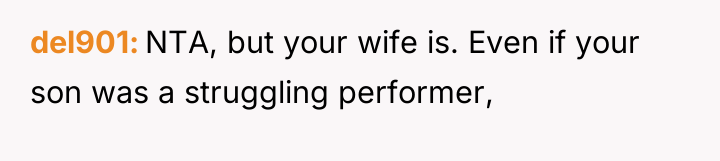 del901 NTA, but your wife is. Even if your son...