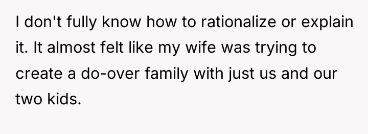 I don't fully know how to rationalize or explain it....