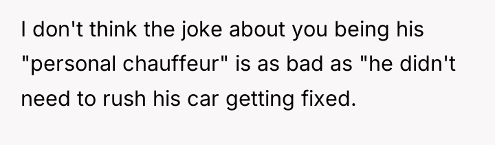 I don't think the joke about you being his "personal...