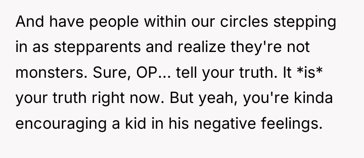And have people within our circles stepping in as stepparents...