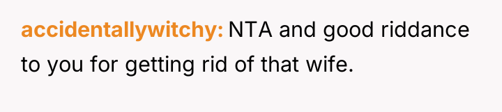 accidentallywitchy NTA and good riddance to you for getting rid...