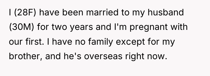 I (28F) have been married to my husband (30M) for...
