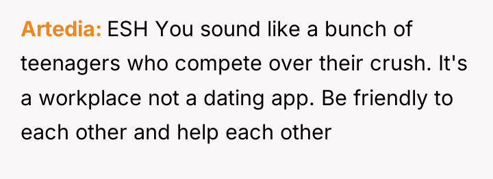 Artedia ESH You sound like a bunch of teenagers who...