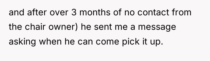 and after over 3 months of no contact from the...