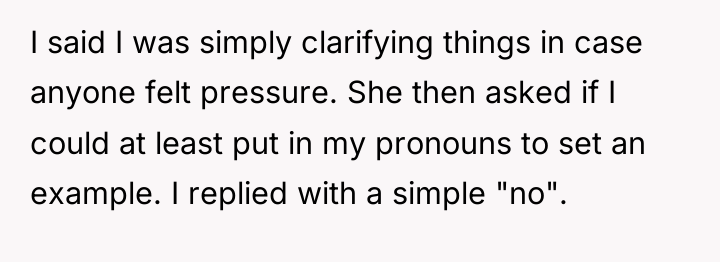 I said I was simply clarifying things in case anyone...