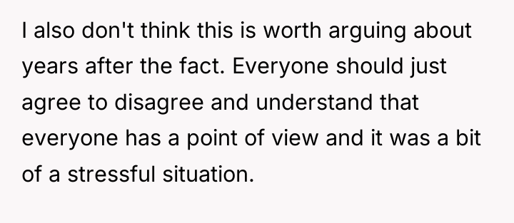 I also don't think this is worth arguing about years...