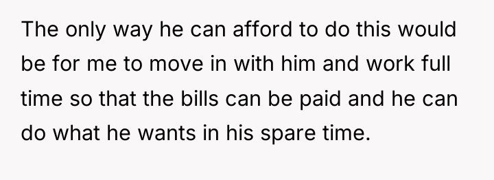 The only way he can afford to do this would...