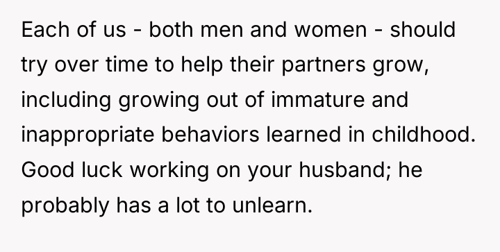 Each of us - both men and women - should...
