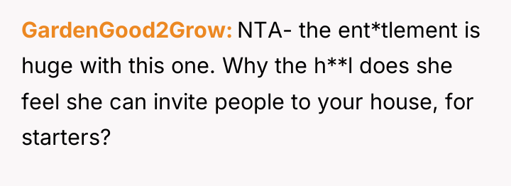 GardenGood2Grow NTA- the ent*tlement is huge with this one. Why...