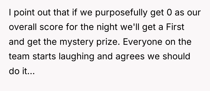I point out that if we purposefully get 0 as...