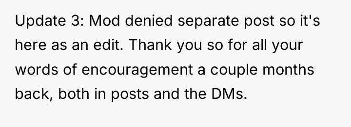 Update 3: Mod denied separate post so it's here as...