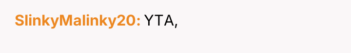 SlinkyMalinky20 YTA,