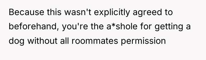 Because this wasn't explicitly agreed to beforehand, you're the a*shole...