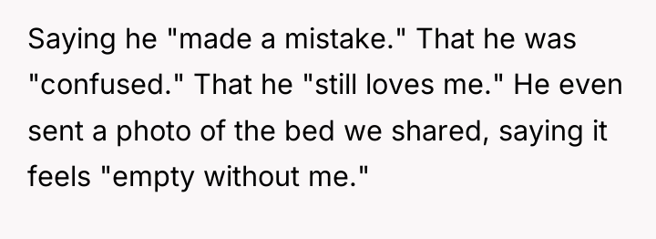 Saying he "made a mistake." That he was "confused." That...