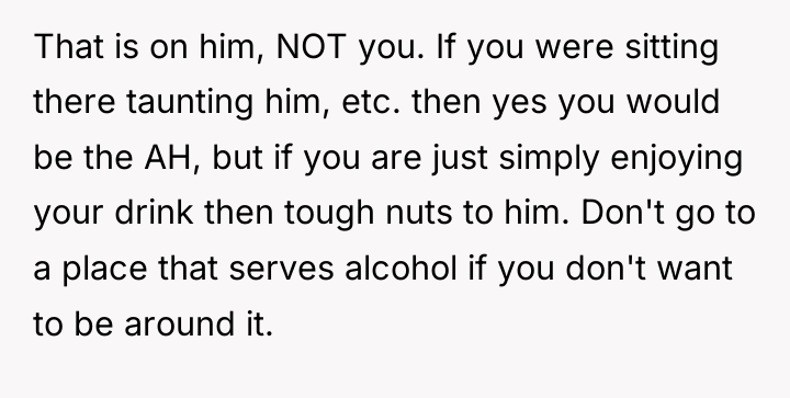 That is on him, NOT you. If you were sitting...