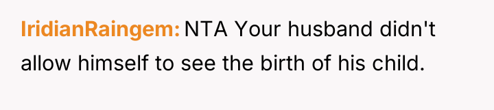 IridianRaingem NTA Your husband didn't allow himself to see the...