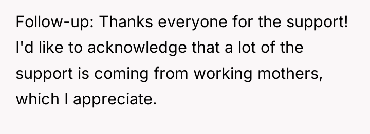 Follow-up: Thanks everyone for the support! I'd like to acknowledge...