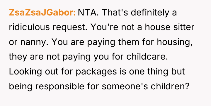 ZsaZsaJGabor NTA. That's definitely a ridiculous request. You're not a...