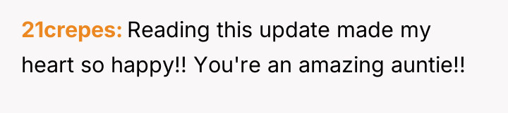 21crepes Reading this update made my heart so happy!! You're...