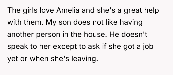 The girls love Amelia and she's a great help with...