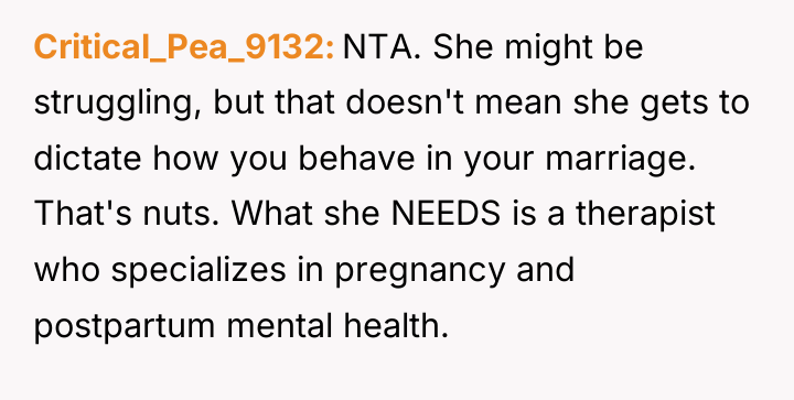 Critical_Pea_9132 NTA. She might be struggling, but that doesn't mean...