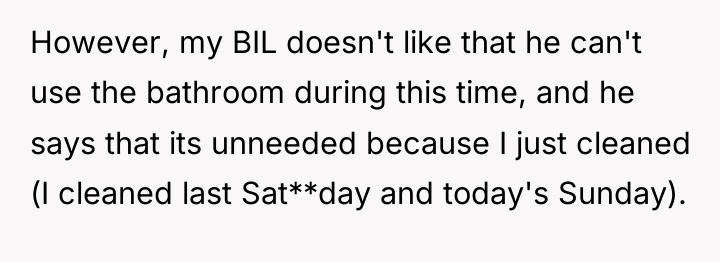 However, my BIL doesn't like that he can't use the...