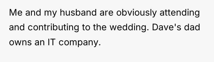 Me and my husband are obviously attending and contributing to...