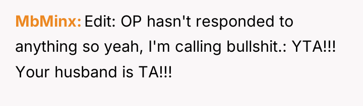 MbMinx Edit: OP hasn't responded to anything so yeah, I'm...
