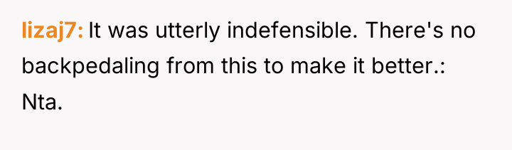 lizaj7 It was utterly indefensible. There's no backpedaling from this...